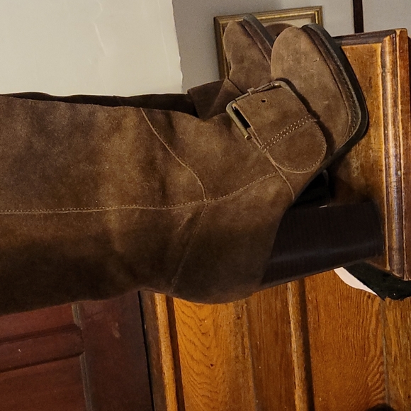 Seude Leather Boots size 9 - Picture 2 of 4